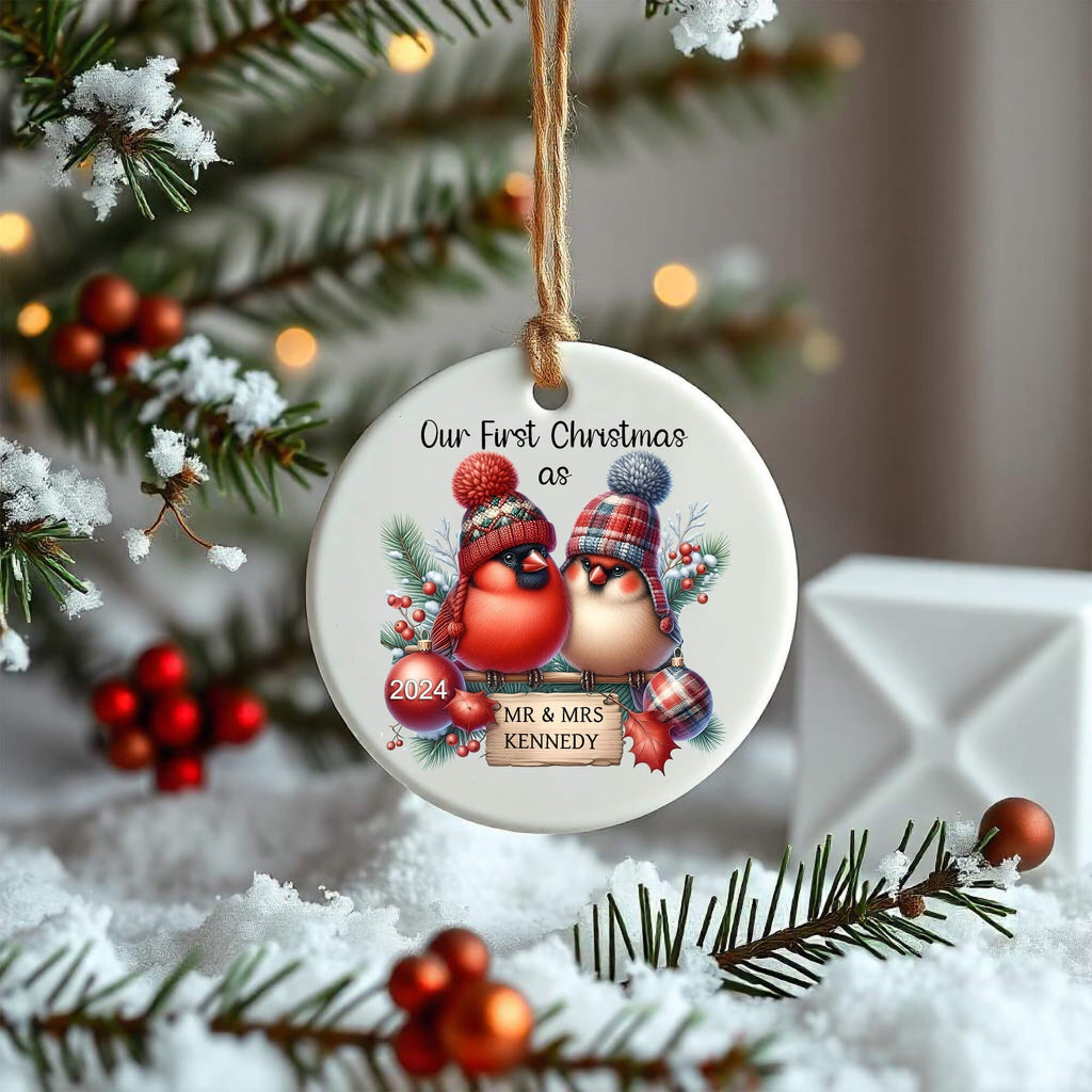 Our First Christmas as Mr and Mrs Ornament | Married Ornament | Wedding Ornament | Newlywed Ornament