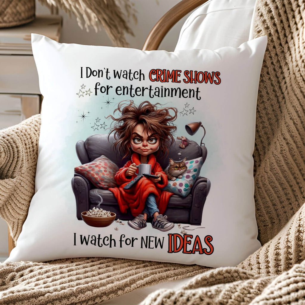 Funny True Crime Pillow Cover | Perfect Gift for True Crime Fans