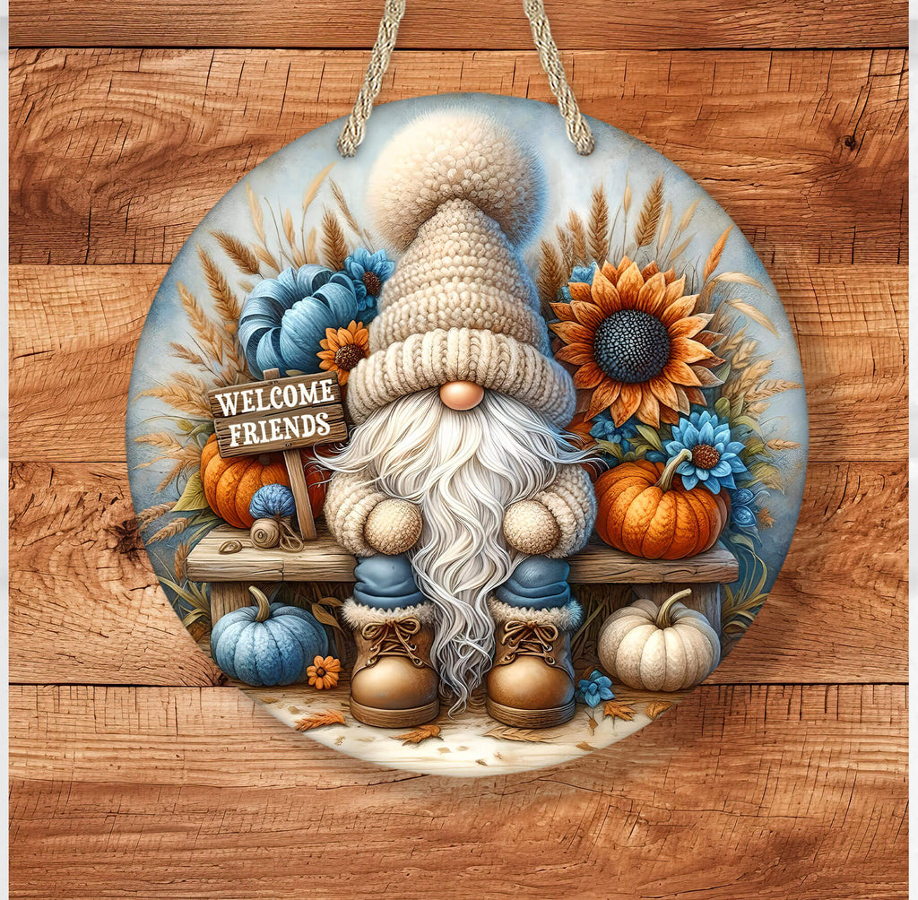Round fall gnome sign with knit-hat gnome sitting on bench, surrounded by blue and orange pumpkins, sunflowers, wheat, and a wooden Autumn Blessings sign

🔥 Trending Tags (Shopify & Google Product Boost):
r
Copy
Edit
autumn blessings sign  
fall gnome decor  
blue pumpkin fall sign  
sunflower gnome sign  
personalized thanksgiving sign  
14 inch sublimation sign  
round fall door hanger  
gnome porch decor  
cozy harvest gnome sign  
pumpkin sunflower sign  
gnome round sign fall  
rustic autumn decor  
