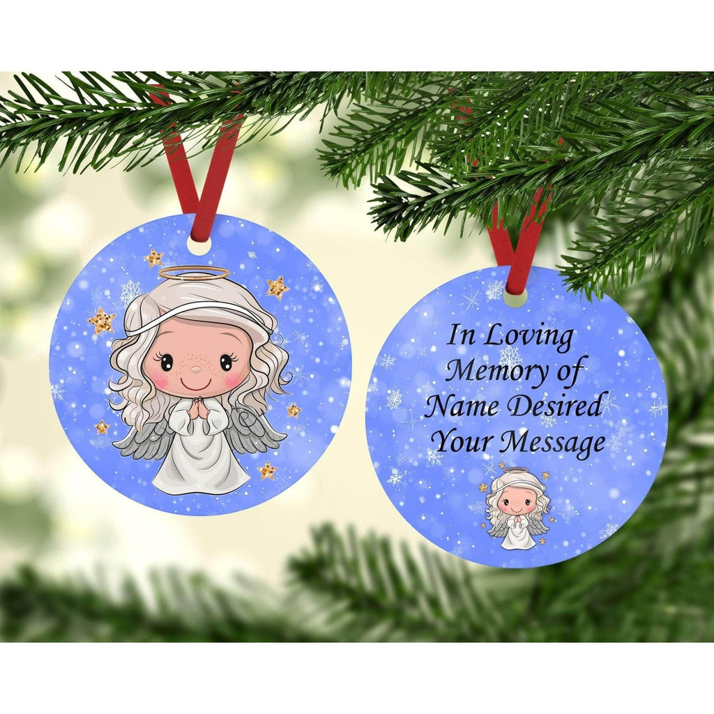 personalized kreation Ornament Personalization for Ornament Angelic Remembrance Personalized | Memorial Christmas Ornaments