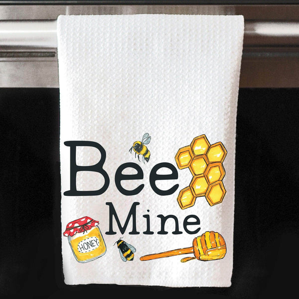 Bee Block-Printed Kitchen Towel – Querida Designs