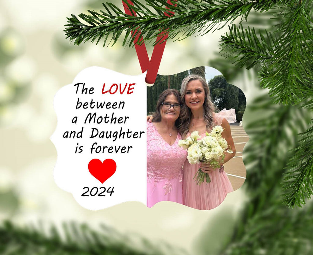 Photo Mother Daughter Christmas Ornament | Personalized Ornaments | Photo Ornament | Personalized Kreation