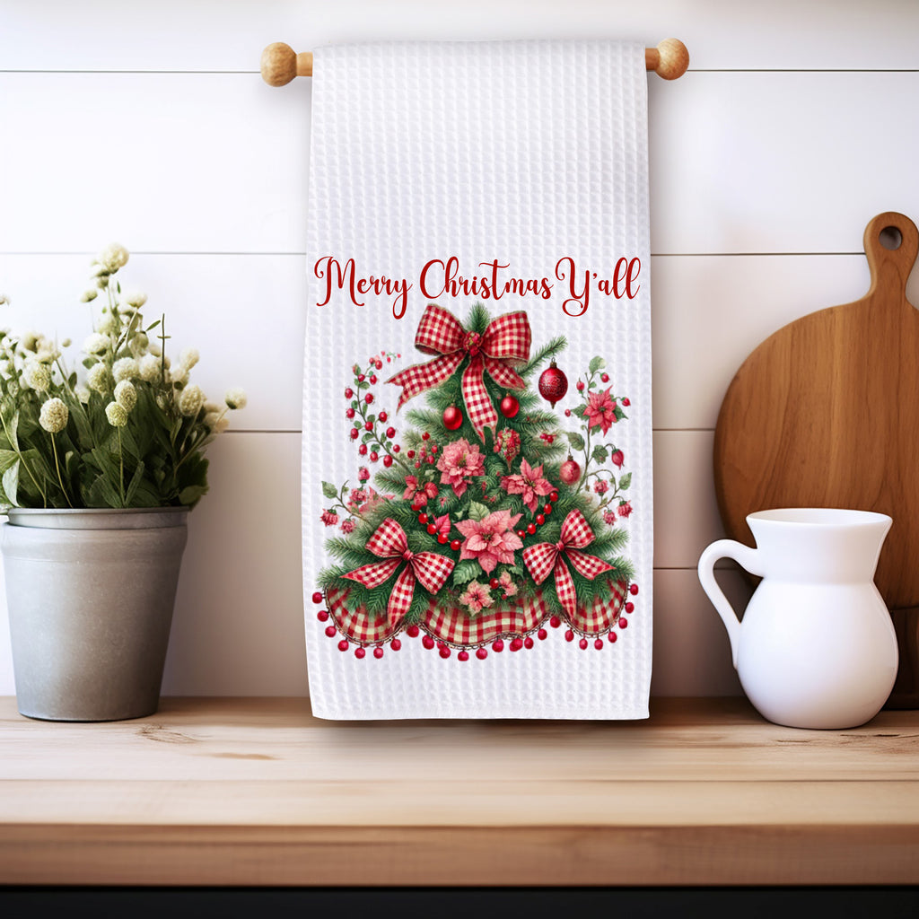 Merry Christmas Dish Towel | Holiday Decor | Holiday Gift | Christmas Gift