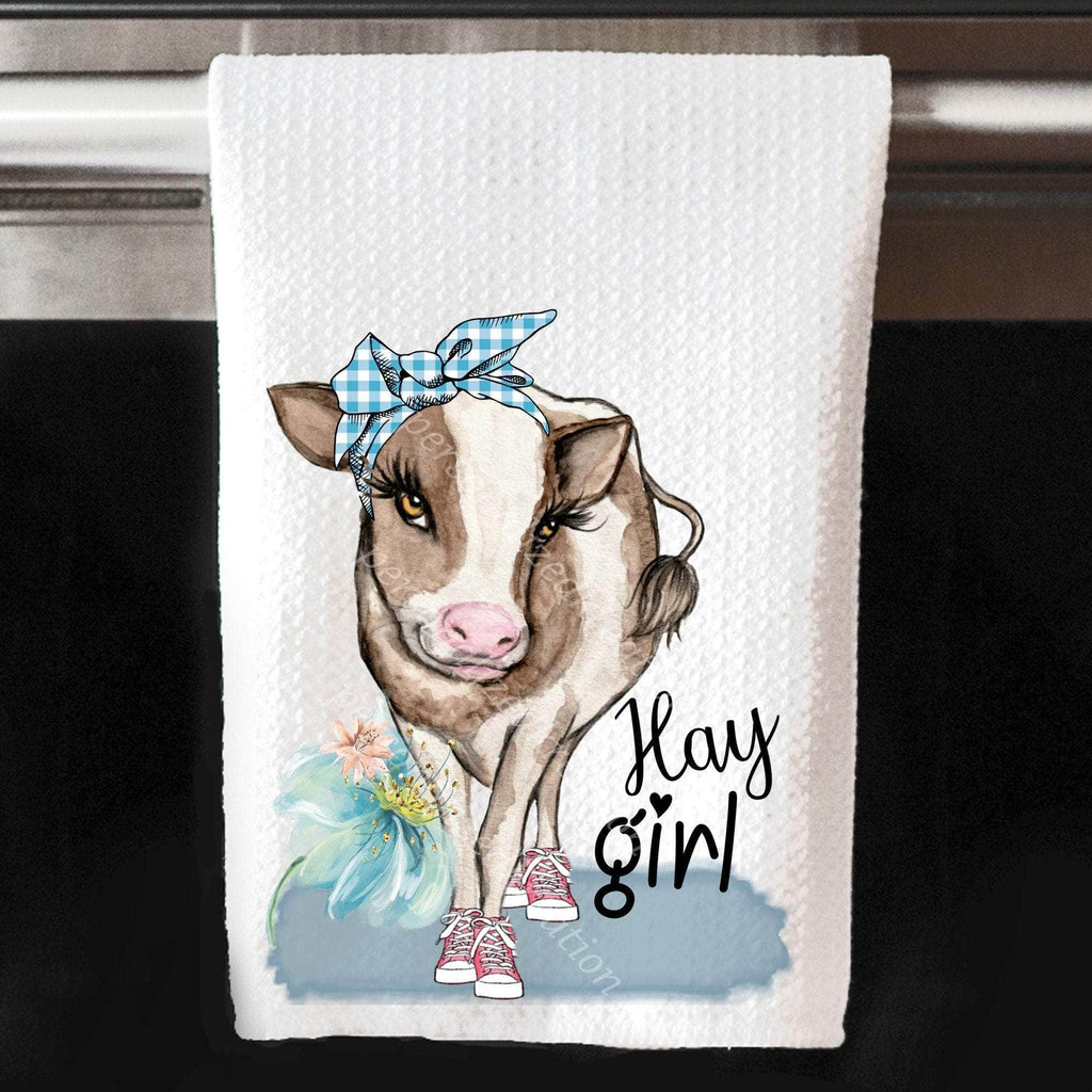 personalizedkreation-7068 Kitchen Towels/Decor Cow Kitchen Towel |Cow Home Decor | Funny Cow Dish Cloth