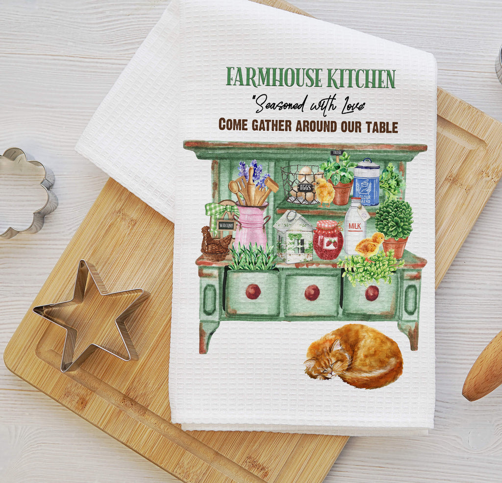 personalized kreation - Kitchen Towels/Decor Farmhouse Kitchen Towel | Farmhouse Dish Cloth