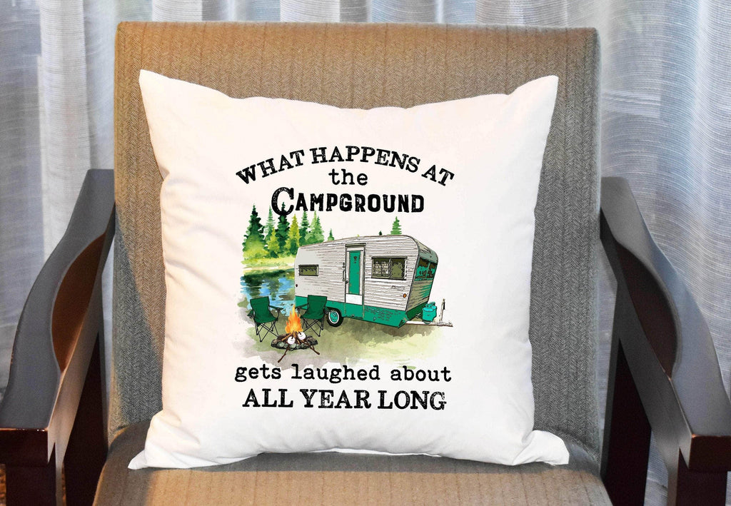 personalizedkreation-7068 Camping Funny Camping Pillow Cover | Cute  Camping Trailer Decor