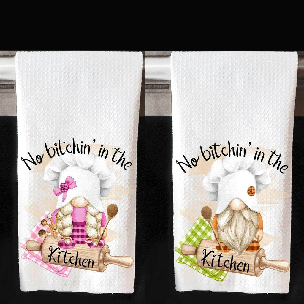 Personalized Kreation Kitchen Towels/Decor Gnome Kitchen Towels | Gnome Baking Dish Cloth | Baking Gnome Kitchen Gifts