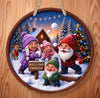 Personalized Christmas Gnome Family Snowball Fight Sign - Personalized Kreation