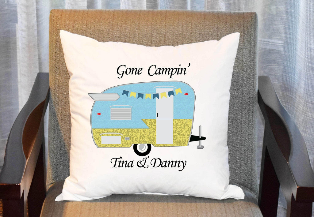 personalizedkreation-7068 Camping Personalized Camping Pillow | Camper Pillow Covers | Camping Decor