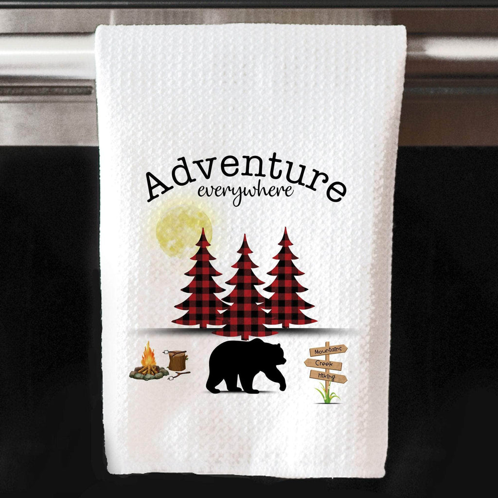 personalizedkreation-7068 Camping Personalized Camping Trailer Towel | RV Kitchen Decor | Camping Gifts