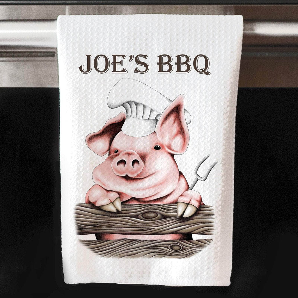 personalizedkreation-7068 Kitchen Towels/Decor Your Text Personalized Chef Kitchen Towels | Farmhouse Kitchen | Custom Chef Gift