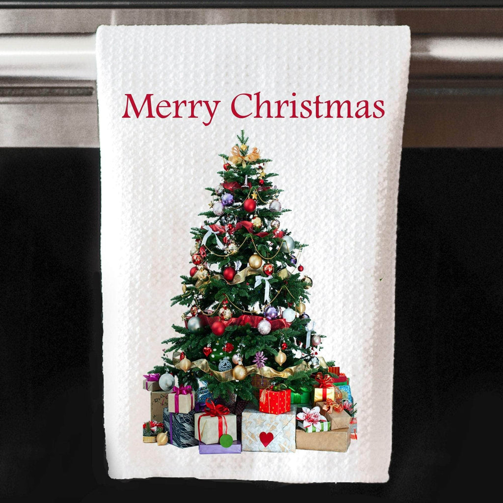 personalizedkreation-7068 Christmas Decor Merry Christmas Personalized Christmas Kitchen Towels | Merry Christmas Dish Cloths | Holiday Lets Get Lit Towel