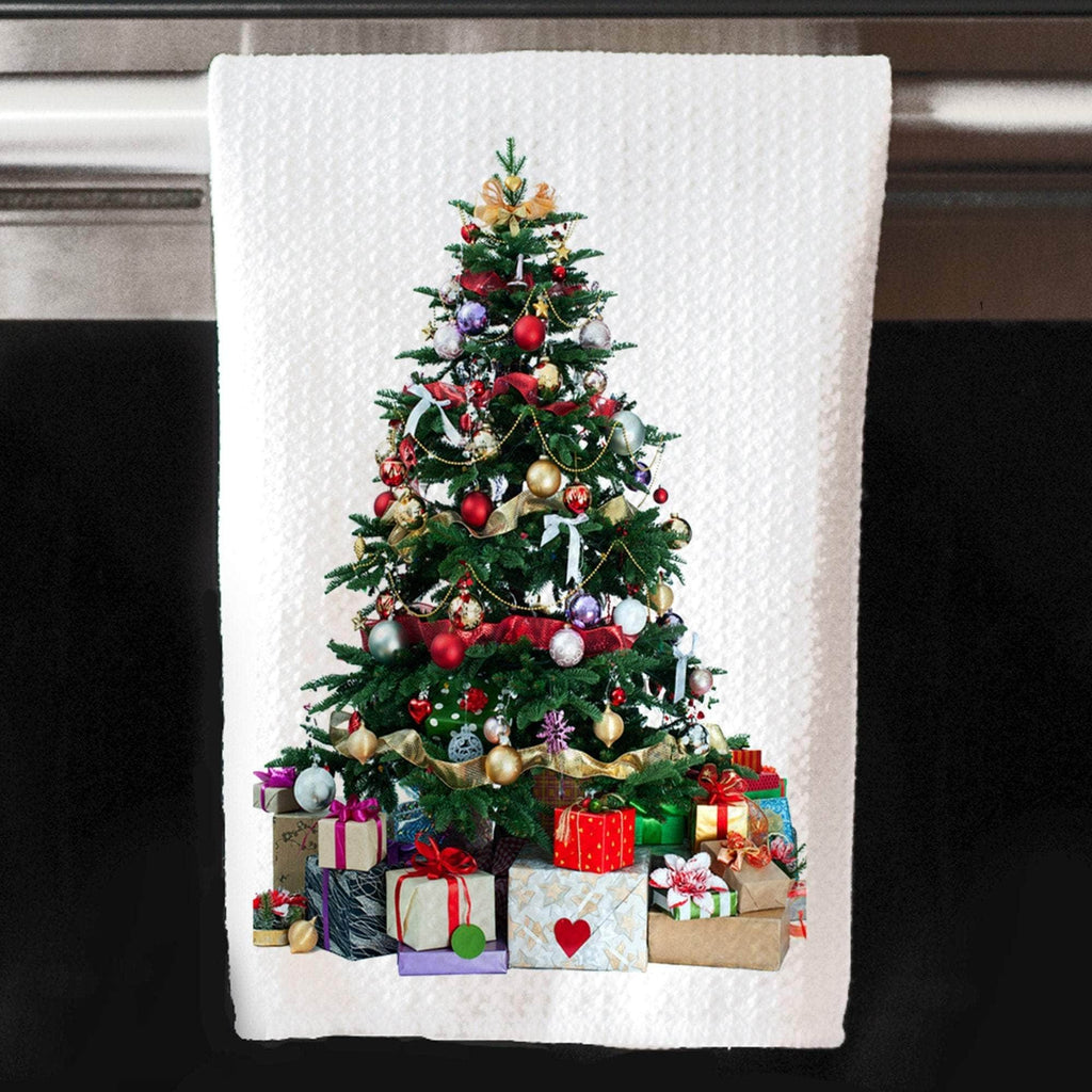 personalizedkreation-7068 Christmas Decor No Text Personalized Christmas Kitchen Towels | Merry Christmas Dish Cloths | Holiday Lets Get Lit Towel