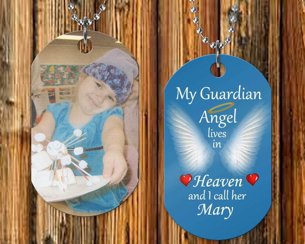 personalizedkreation-7068 Memorial Flags Personalized Memorial Photo Dogtag | In Memory Dog tag | Sympathy Gifts