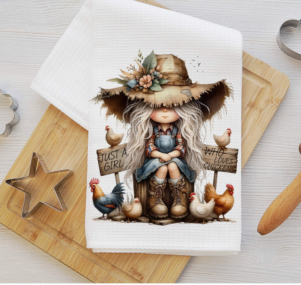 Rustic coffee gnome kitchen towels featuring charming coffee-themed designs, perfect for farmhouse kitchen decor, barista dish towels, and coffee lover gifts. Soft, absorbent, and stylish kitchen towel set for home café or coffee bar decor - Personalized Kreation