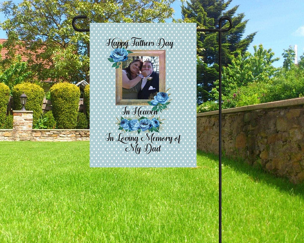 personalizedkreation-7068 Memorial Flags 12 x 18 1 sided Memorial Personalized Photo Garden Flag | Cemetery Decoration | Personalized Sympathy Gifts