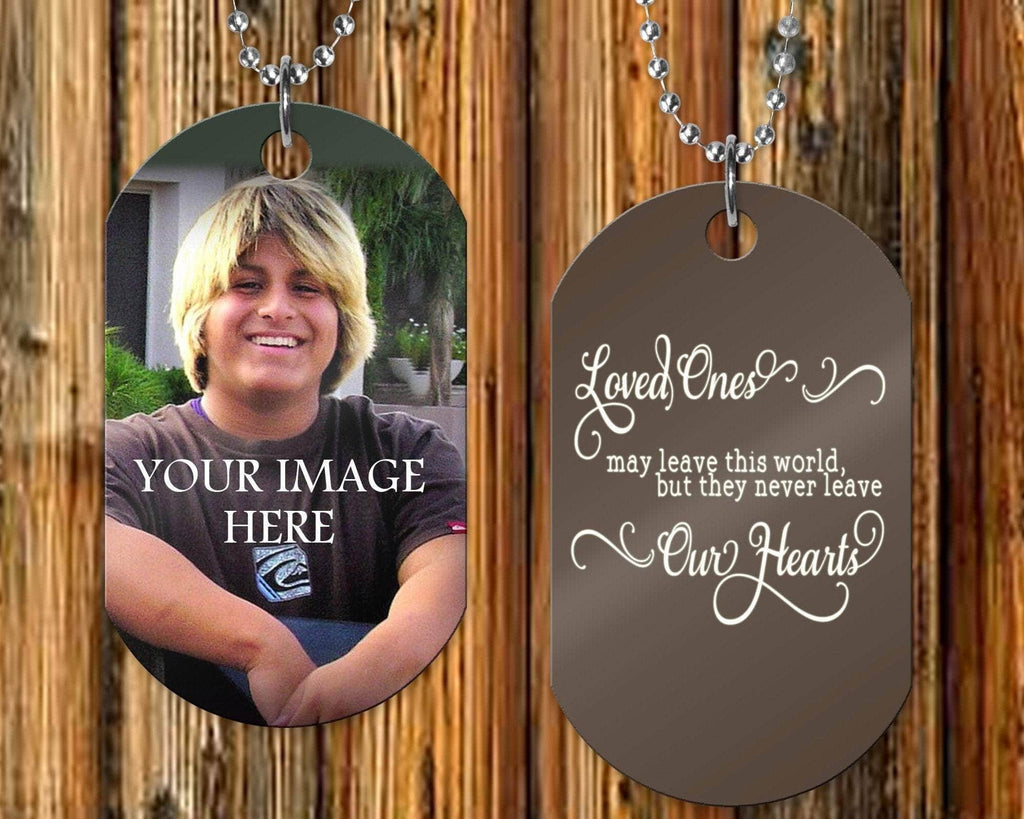 personalizedkreation-7068 Jewelry Photo Personalized Memorial Dog Tag Necklace | In Memory Stainless Steel Dog Tag