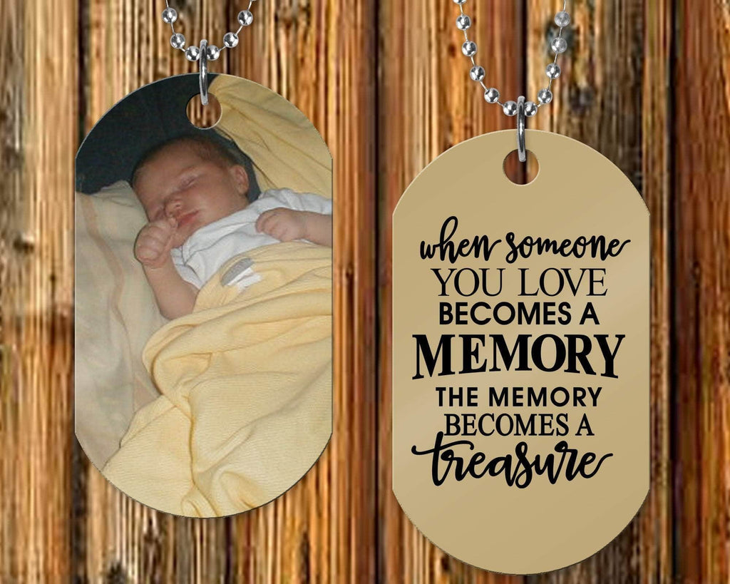 personalizedkreation-7068 Jewelry Personalized Photo Memorial Dogtag | In Memory Photo Dogtag Keepsakes | Remembrance Necklace